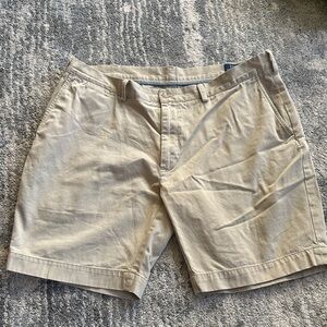 Ralph Lauren Tan Men's Flat Front Shorts